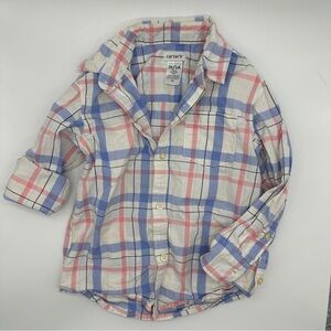 Lightweight plaid button down